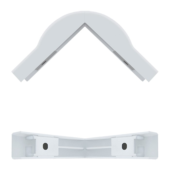 Colt Exterior pentru Cabluri Qoltec, 76 x 18mm, ABS, Alb