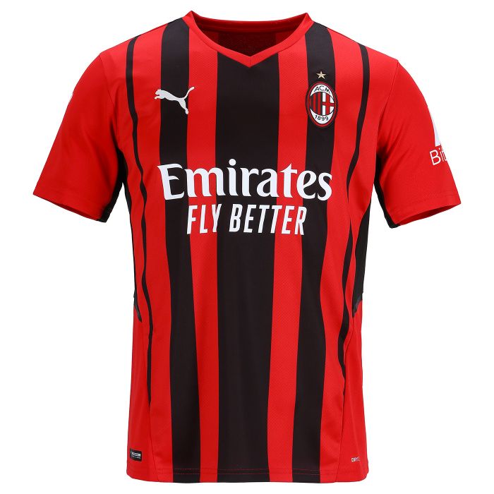 Tricou Home Ac Milan rosu-negru
