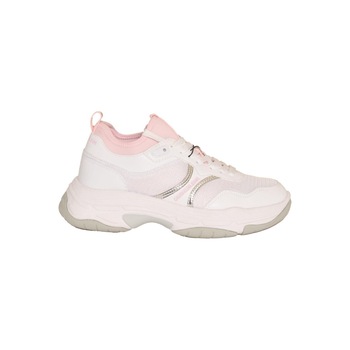 Pantofi sport dama, Calvin Klein, Chunky Sole Sock Laceup Pu-Ny Bright, Poliuretan, Alb Pantofi sport dama, Calvin Klein, Chunky Sole Sock Laceup Pu-Ny Bright, Poliuretan, Alb