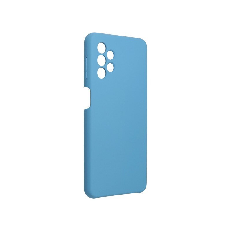 Husa Spate Forcell Silicone Compatibila Cu Samsung Galaxy A32 5G, Microfibra La Interior, Silicon Soft, Albastru