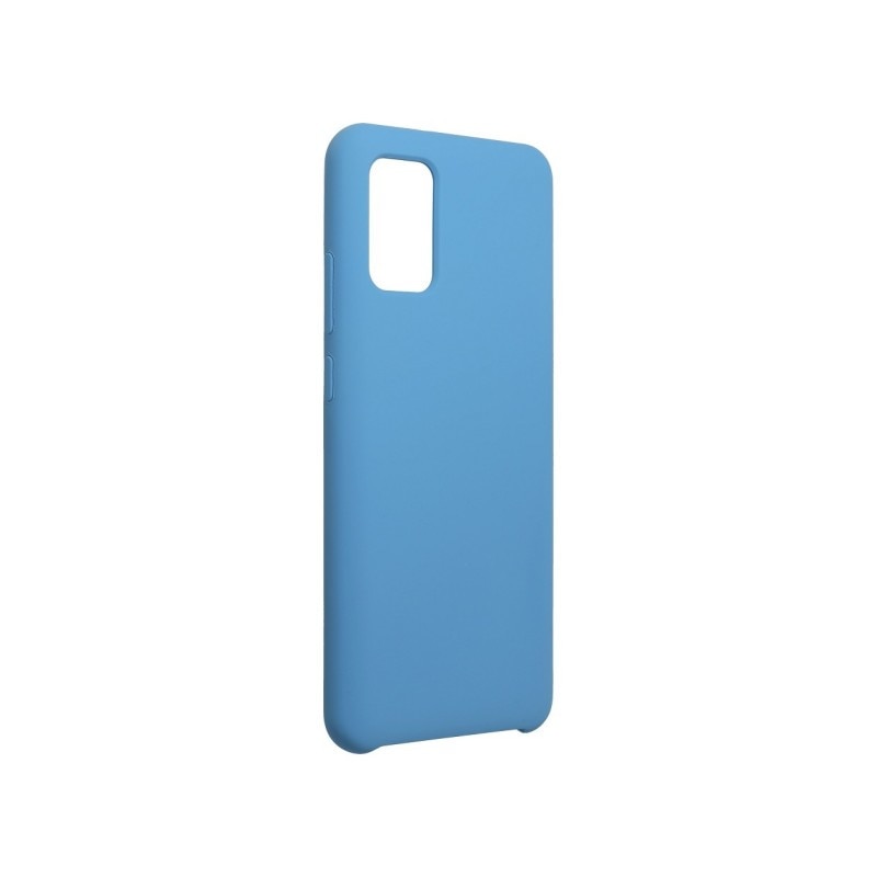 Husa Spate Forcell Silicone Compatibila Cu Samsung Galaxy A02s, Microfibra La Interior, Silicon Soft, Albastru