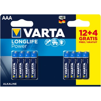 Baterii Varta Longlife AAA , 16 buc Baterii Varta Longlife AAA , 16 buc