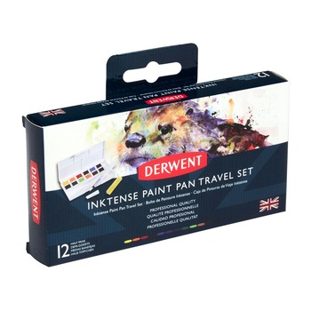 Set 12 culori acuarela Inktense Derwent Set 12 culori acuarela Inktense Derwent
