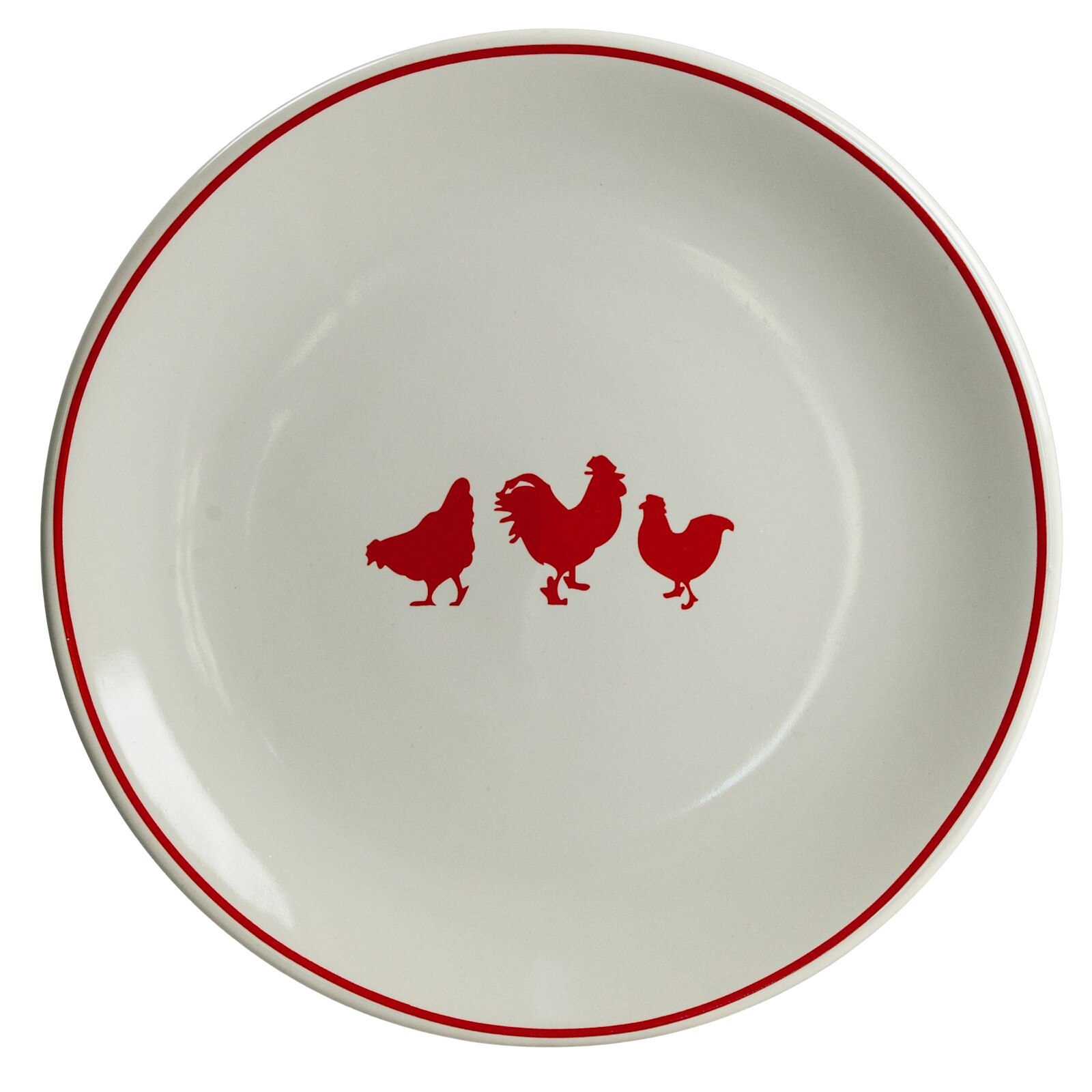 Farfurie intinsa, Cesiro, Ø 26 cm, Alb Pur cu decor Pasari