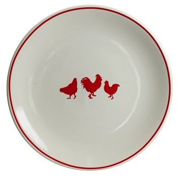 Farfurie intinsa, Cesiro, Ø 26 cm, Alb Pur cu decor Pasari Farfurie intinsa, Cesiro, Ø 26 cm, Alb Pur cu decor Pasari