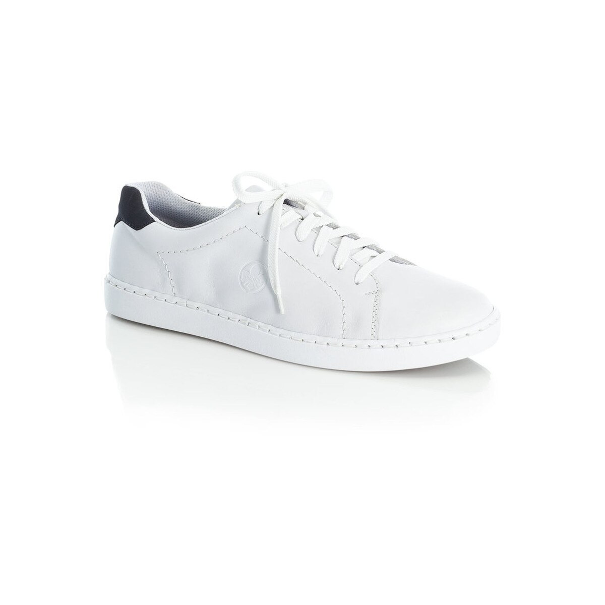 Pantofi sport barbati, Rieker, Hard Casual Trainers, Piele naturala, Alb