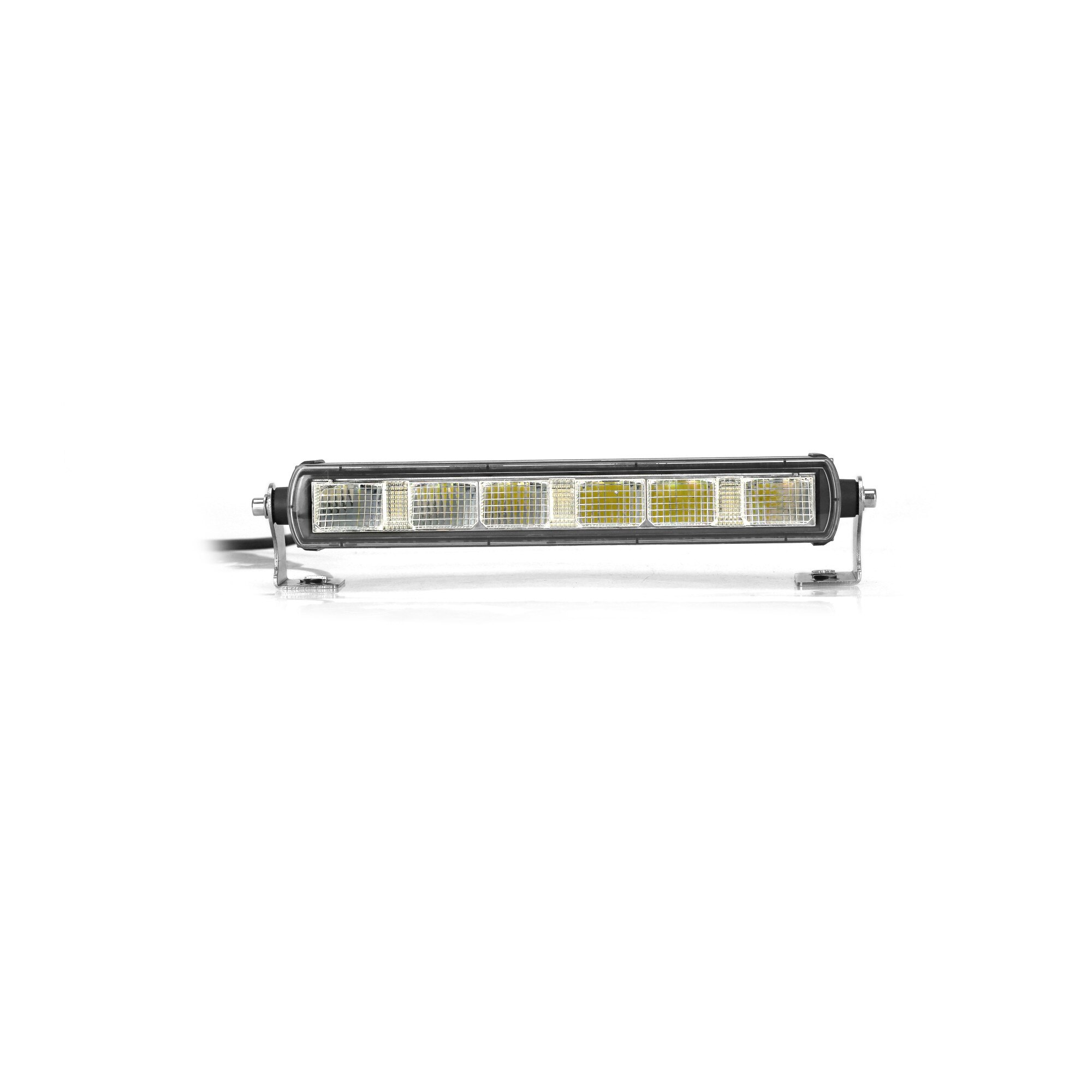 Led Bar Proiector Flexzon, 3 functii, 28,4cm, 30W, 2200lm, 12V - 24V, E-Mark, pentru ATV, Jeep, Barca, Camion, Tractor