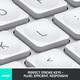 Клавиатура Безжична Logitech MX Keys Mini за Mac, Bluetooth, US INTL layout, Pale Grey