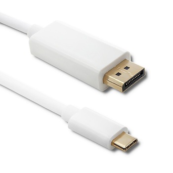 Cablu DisplayPort Alternate mode Qoltec, USB 3.1 type C, 5K, 1 m Cablu DisplayPort Alternate mode Qoltec, USB 3.1 type C, 5K, 1 m