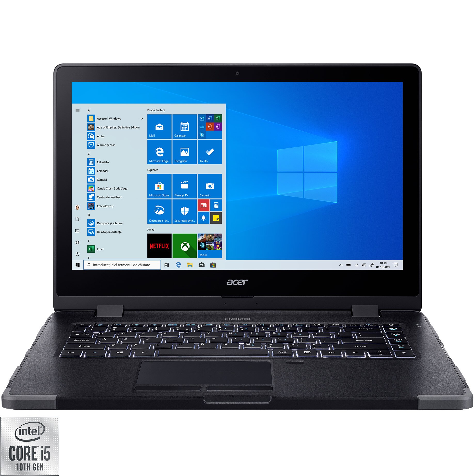 Laptop Acer Enduro N3 cu procesor EN314-51W cu procesor Intel® Core™ i5-10210U, 14
