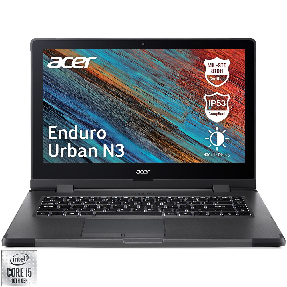 Imperial During ~ Advertisement Laptop Acer Enduro N3 cu procesor EN314-51W cu procesor Intel® Core™  i5-10210U, 14", Full HD, 8GB, 256GB SSD, Intel UHD Graphics, Windows 10  Pro, Black - eMAG.ro