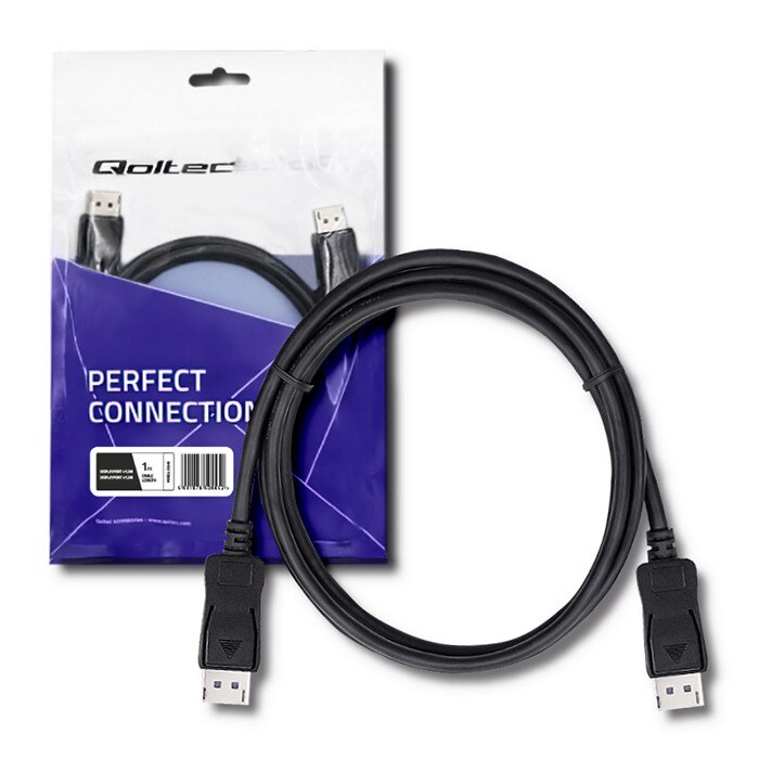 Cablul Displayport, Qoltec, 50456, Standard: Dp V1.1, Lungime