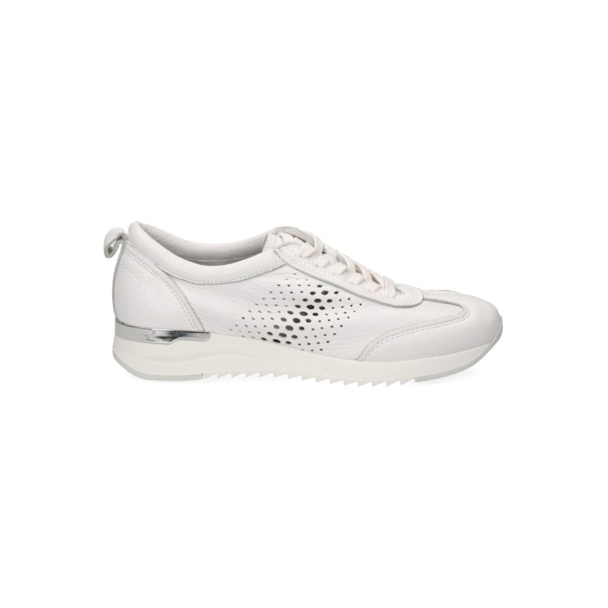 Pantofi sport dama, Caprice, Casual Trainers, Piele naturala, Alb