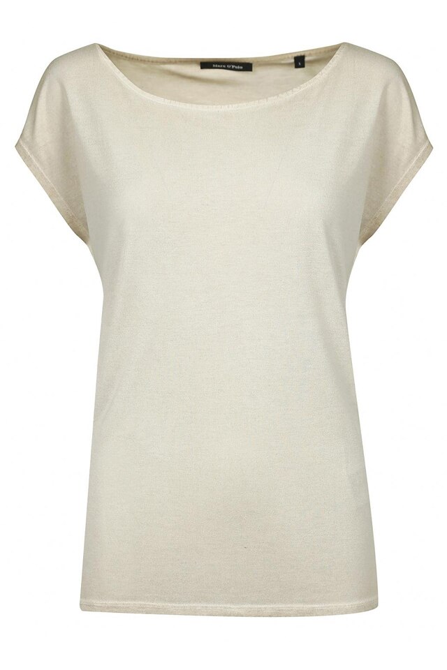 Tricou dama Marc O'Polo, bej, L, 'Garment Dyed'