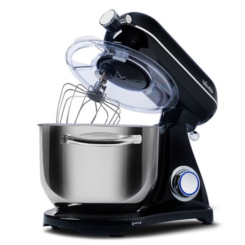 Mixer cu bol din inox Biovita MB-1800-LUX, 1800W, Carcasa de Aluminiu, Bol 6 L, 6 Viteze, Functie Pulse, Negru Mixer cu bol din inox Biovita MB-1800-LUX, 1800W, Carcasa de Aluminiu, Bol 6 L, 6 Viteze, Functie Pulse, Negru