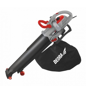 Suflanta , aspirator tocator frunze, 3000W, viteza variabila, sac 45L, paleta aluminiu, Dedra Suflanta , aspirator tocator frunze, 3000W, viteza variabila, sac 45L, paleta aluminiu, Dedra
