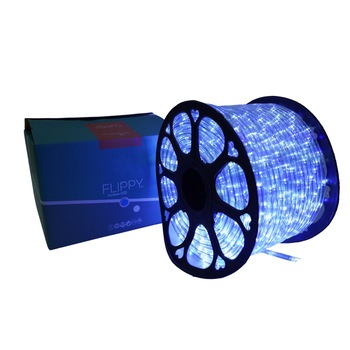 Instalatie Craciun, 54 m, 1296 Led-uri, Furtun Luminos, Alb rece/ Albastru, Transformator, 8 jocuri de lumini, Sectionabila, 220 V, Flippy Instalatie Craciun, 54 m, 1296 Led-uri, Furtun Luminos, Alb rece/ Albastru, Transformator, 8 jocuri de lumini, Sectionabila, 220 V, Flippy