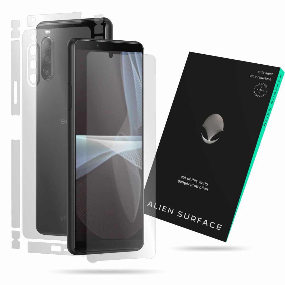 Folie Alien Surface, compatibila cu Sony Xperia 10 III, protectie ecran, spate, laterale