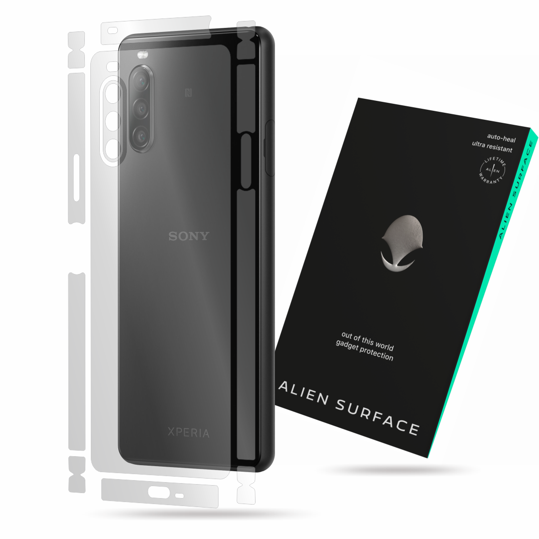 Folie Alien Surface, compatibila cu Sony Xperia 10 III, protectie spate, laterale