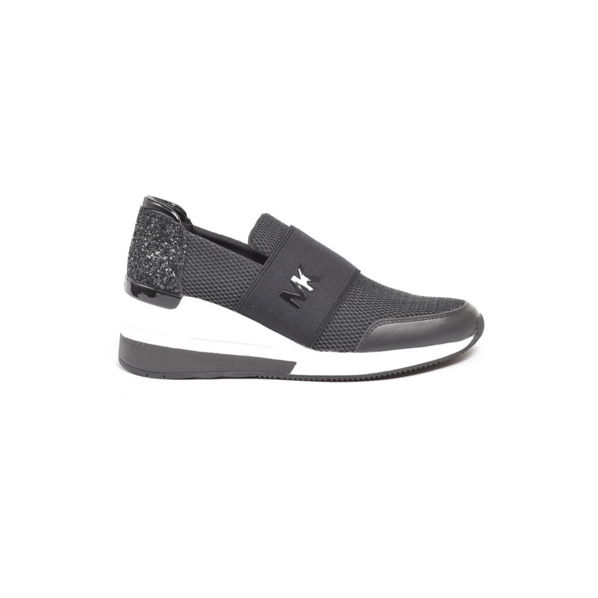 Pantofi sport dama, Michael Kors, Felix Trainer, Textil, Negru