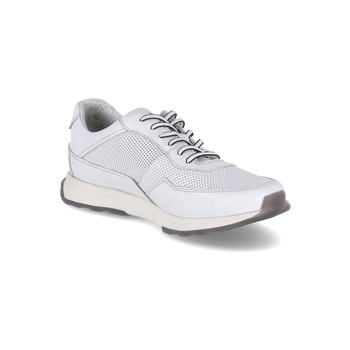 Pantofi sport barbati, Bugatti, Kensingtone, Piele naturala, Alb, 46 EU Pantofi sport barbati, Bugatti, Kensingtone, Piele naturala, Alb, 46 EU