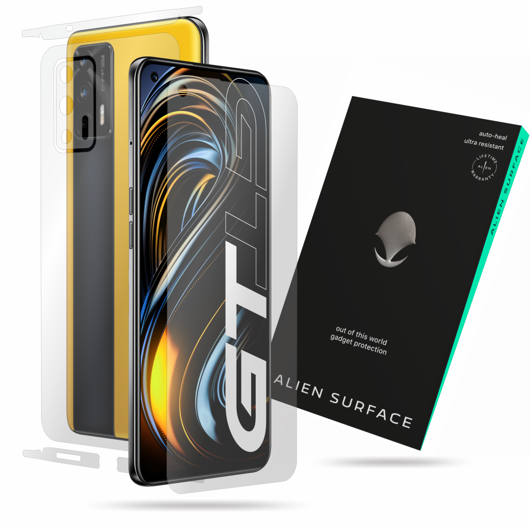 Folie Alien Surface, compatibila cu Realme GT 5G, protectie ecran, spate, laterale
