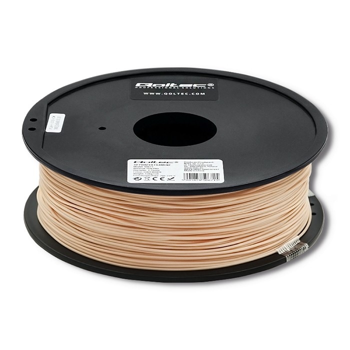 Filament profesional Qoltec pentru imprimata 3D, ABS PRO, 1,75 mm, 1 kg, Nude