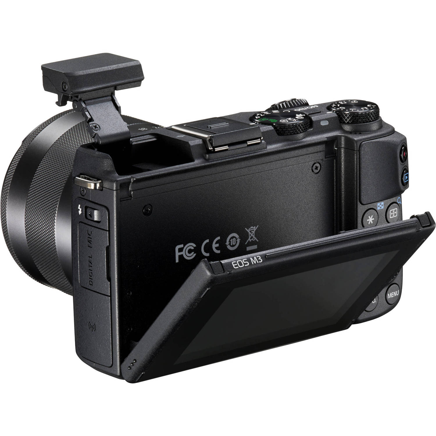 Aparat foto Mirrorless Canon EOS M3, Negru + obiectiv EF-M 18-55