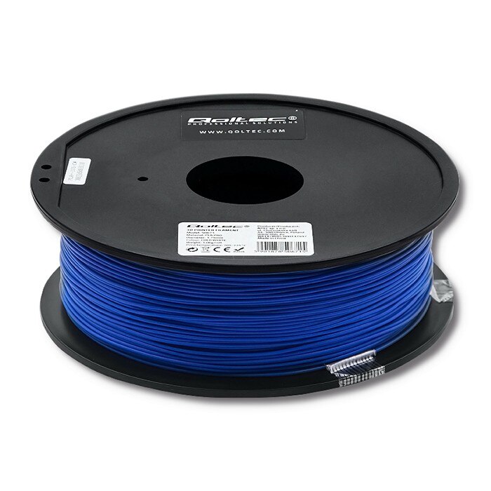 Filament profesional Qoltec pentru imprimata 3D, PLA PRO, 1,75 mm, 1 kg, Albastru