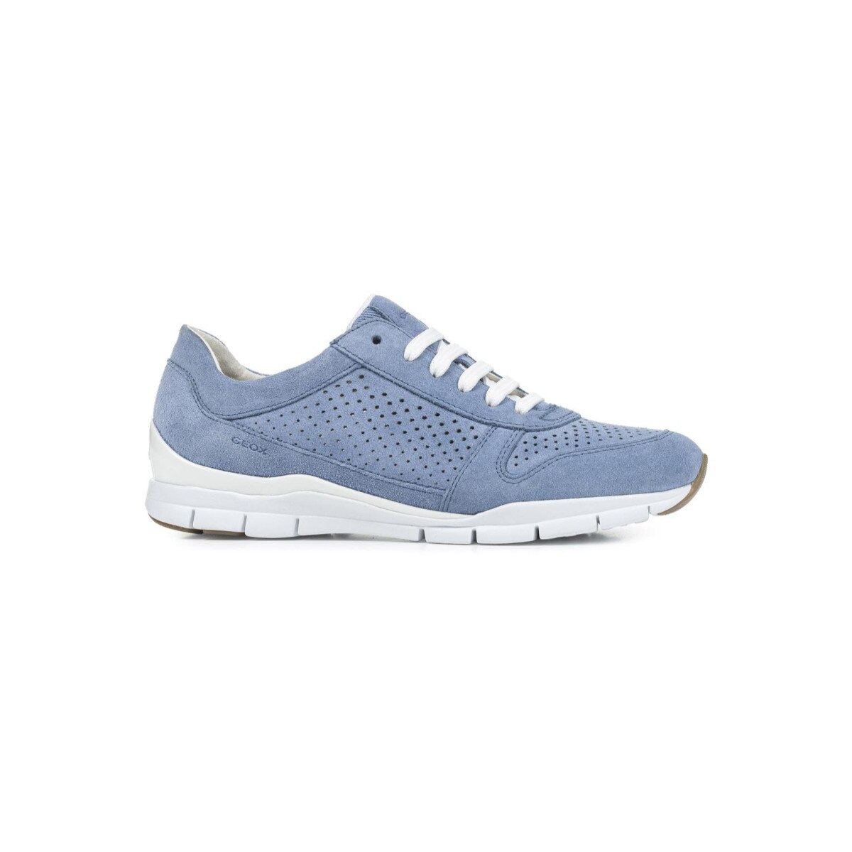Pantofi sport dama, Geox, D Sukie Trainers, Piele nabuc, Albastru, 36 EU
