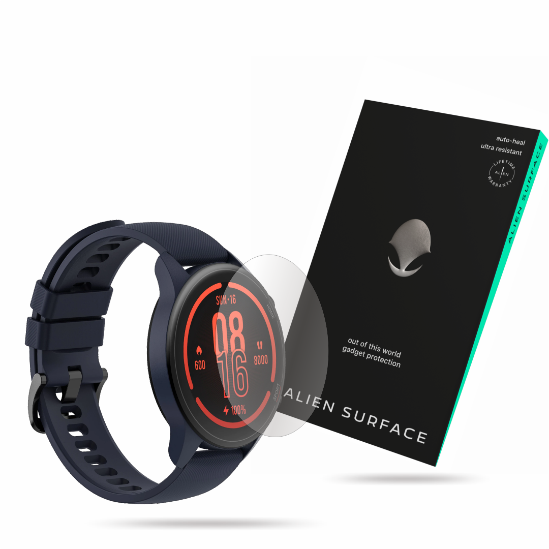 Folie Alien Surface, pentru Xiaomi Mi Watch 2021, protectie ecran 1 si 2 Rezerve