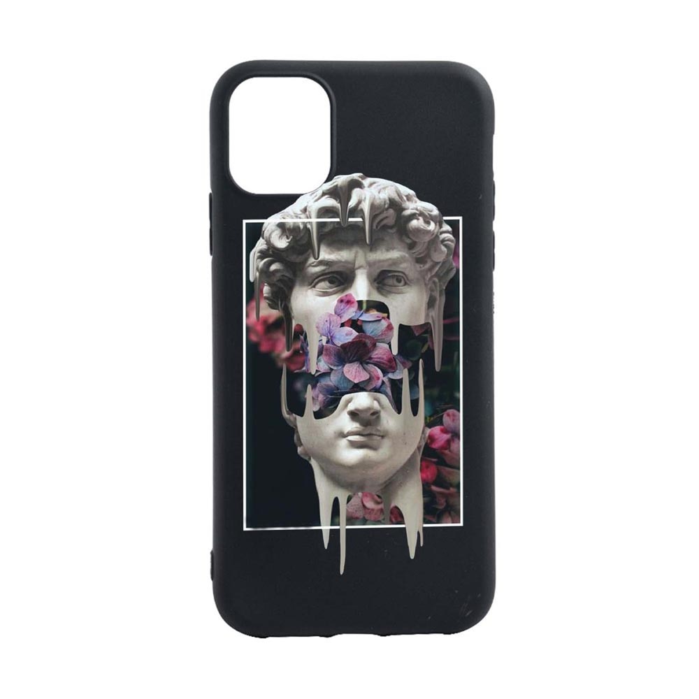 Husa Silicon Compatibila cu Apple iPhone 13, David Statue, rezistenta la uzura, anti-alunecare, B753