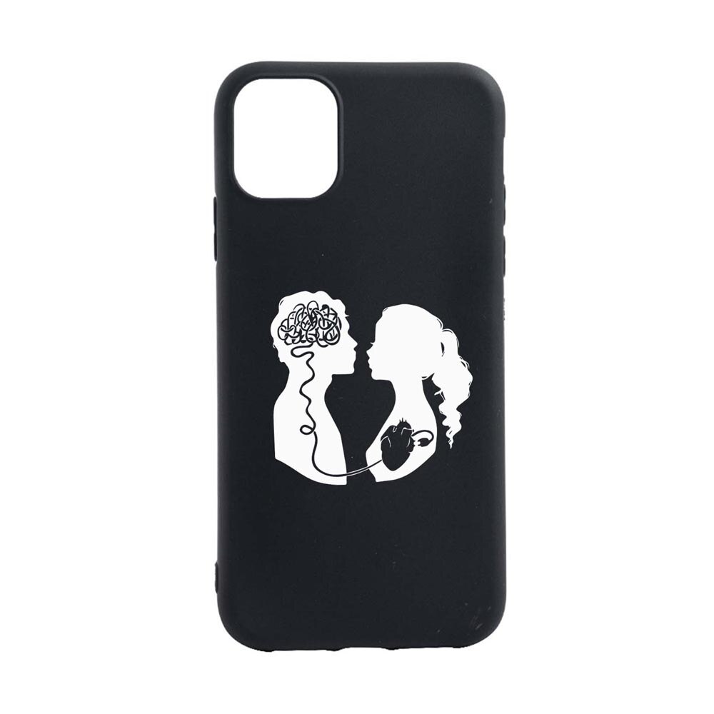 Husa Silicon Compatibila cu Apple iPhone 13 Pro, Love With Brain, rezistenta la uzura, anti-alunecare, B748