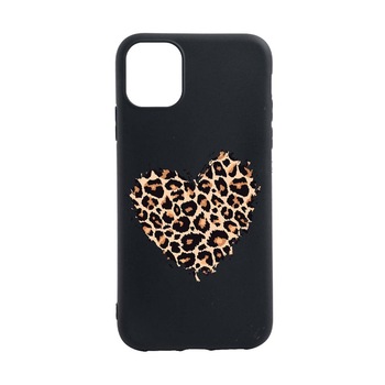 Husa Silicon Compatibila cu Apple iPhone 13 Pro, Leopard Heart, rezistenta la uzura, anti-alunecare, B761 Husa Silicon Compatibila cu Apple iPhone 13 Pro, Leopard Heart, rezistenta la uzura, anti-alunecare, B761