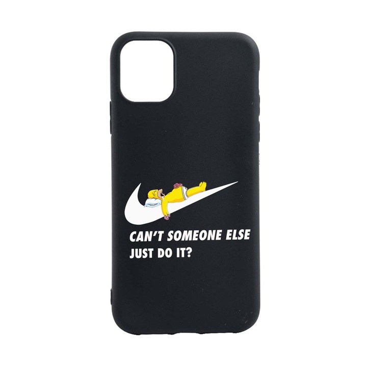 Husa Silicon Compatibila cu Apple iPhone 13 Mini, Simpson Just Do It, rezistenta la uzura, anti-alunecare, B751