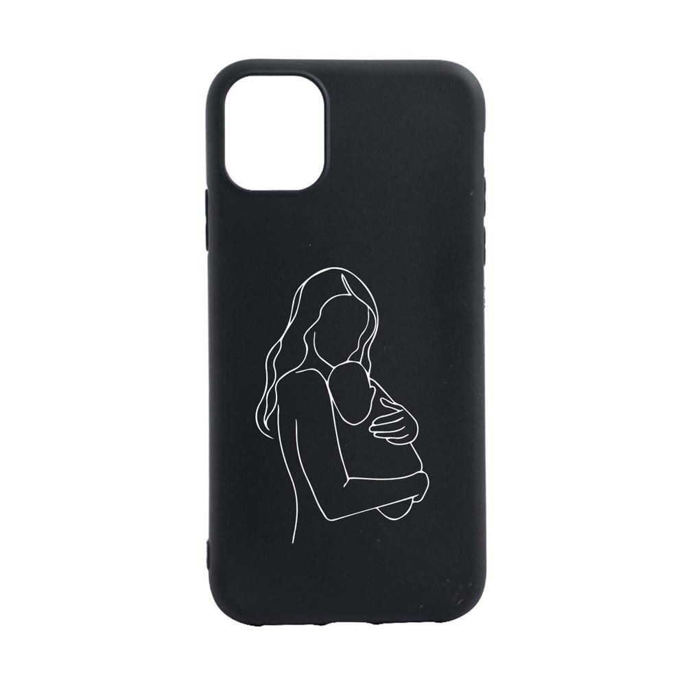 Husa Silicon Compatibila cu Apple iPhone 13 Mini, Mother Love, rezistenta la uzura, anti-alunecare, B747