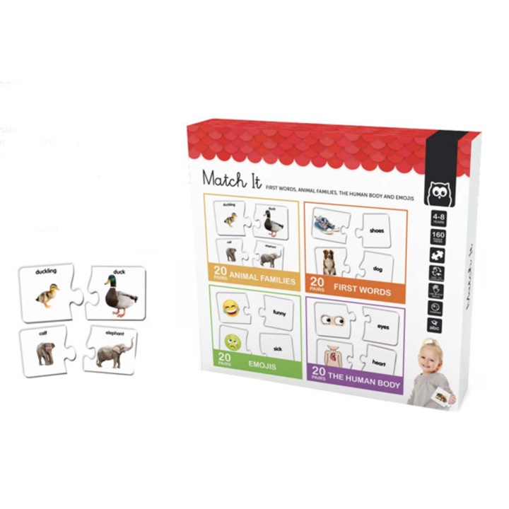 Eurekakids 2 az 1-ben interaktív puzzle játék, többszínű