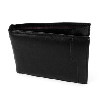 Portofel barbat piele naturala Pami Theodore, Negru Portofel barbat piele naturala Pami Theodore, Negru