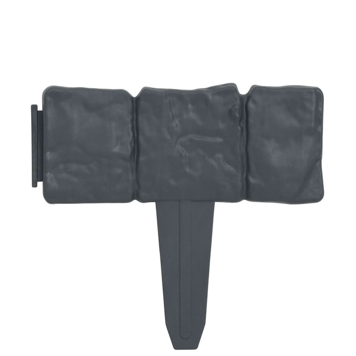 Комплект Ниска ограда за градина vidaXL, 41 бр, Пластмаса, 10 м