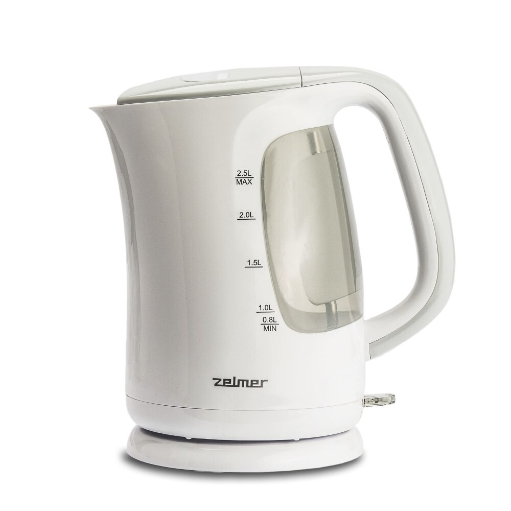 Fierbator electric Zelmer, 2.5 l, Alb/Gri