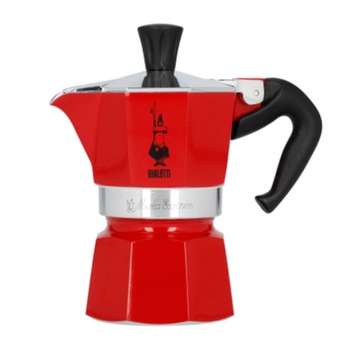 Cafetiera (Espressor) Bialetti, Aluminiu, 1 ceasca, Rosu Cafetiera (Espressor) Bialetti, Aluminiu, 1 ceasca, Rosu