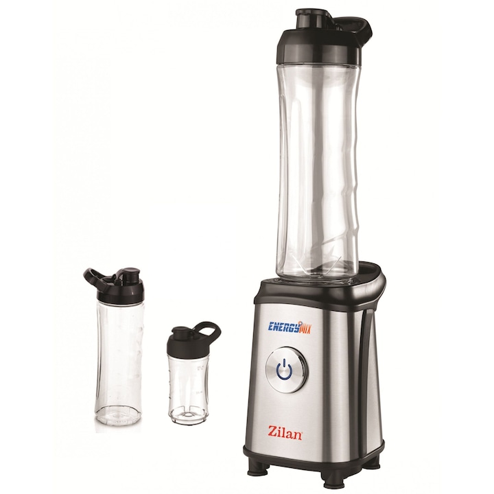 Блендер Зилан ZLN-0504, Smoothie, 350 W, 0.6 л, Сребърен/Черен