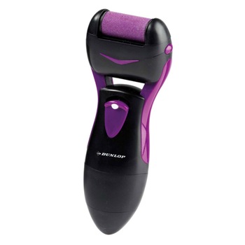 Pila electrica pentru talpi si calcaie Dunlop, 2 role, Negru / Violet Pila electrica pentru talpi si calcaie Dunlop, 2 role, Negru / Violet