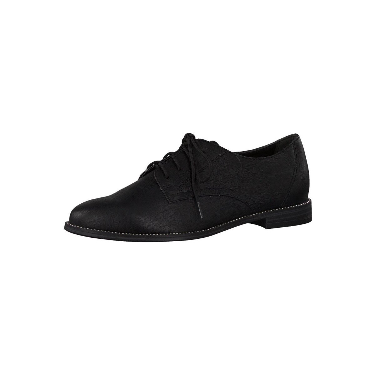 Pantofi sport dama, Tamaris, Low Heels Casual Matt, Piele ecologica, Negru