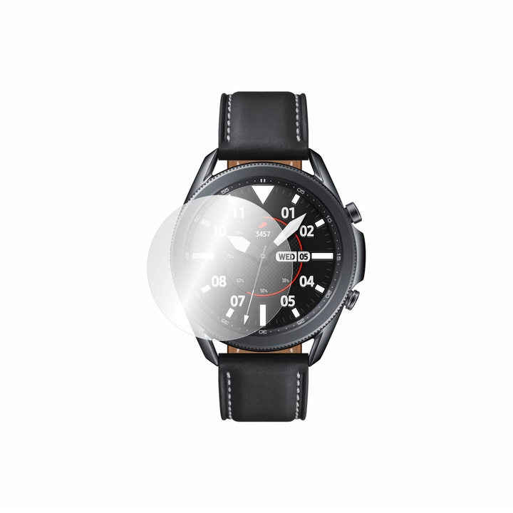 Set folie de protectie Antireflex Mata Smart Protection compatibila cu Samsung Galaxy Watch 3 45mm set 2 buc folie display