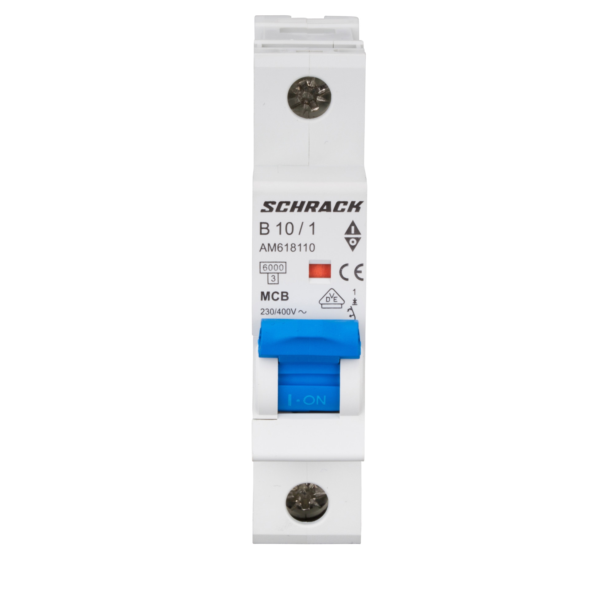 Siguranta automata 1P 10A Curba de declansare B, Schrack Amparo, AM618110 B10