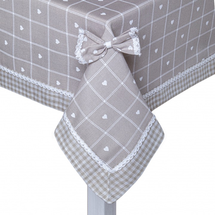 Fata de Masa Jedeka Arto, Poliester, 140 x 240 cm, Bej