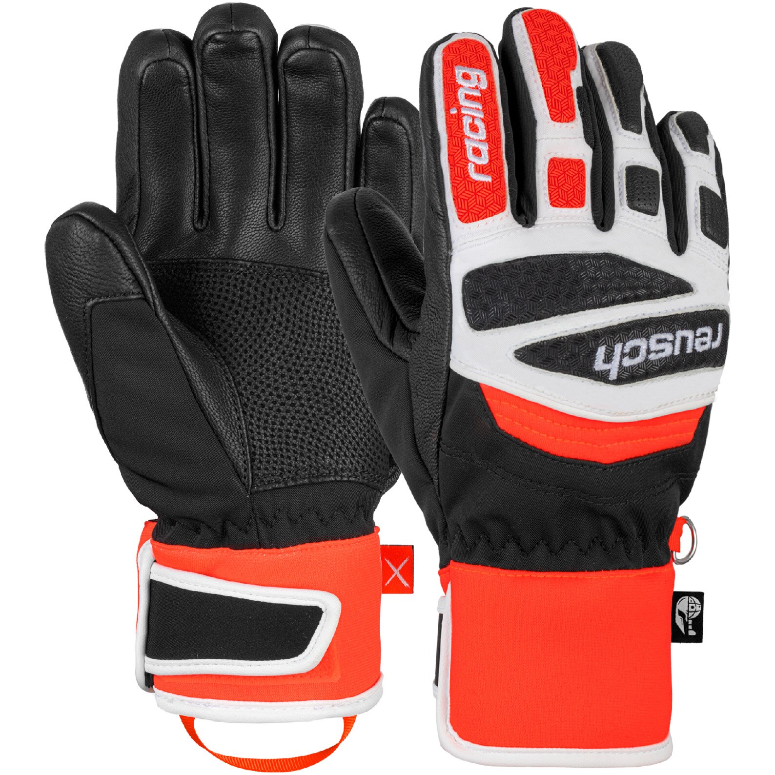 Manusi ski Reusch Worldcup Warrior Prime R-TEX XT, pentru copii, Negru/Alb/Rosu, marime 5.5