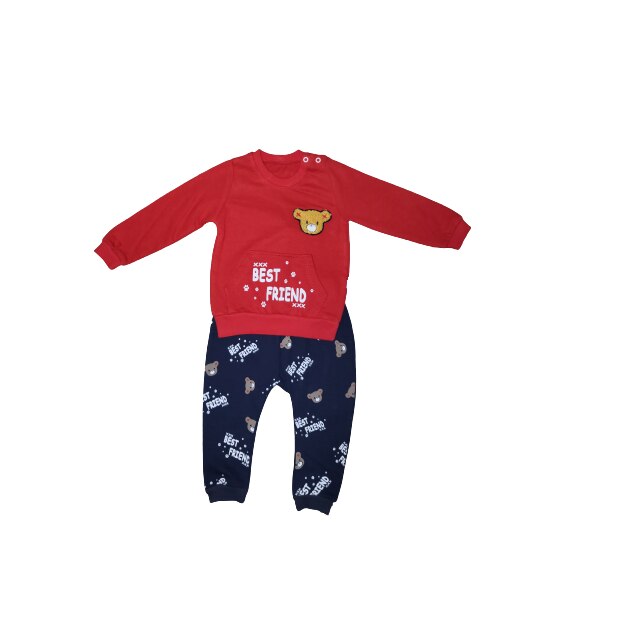 Costum sport, Trening bumbac,Best Friend, Multicolor