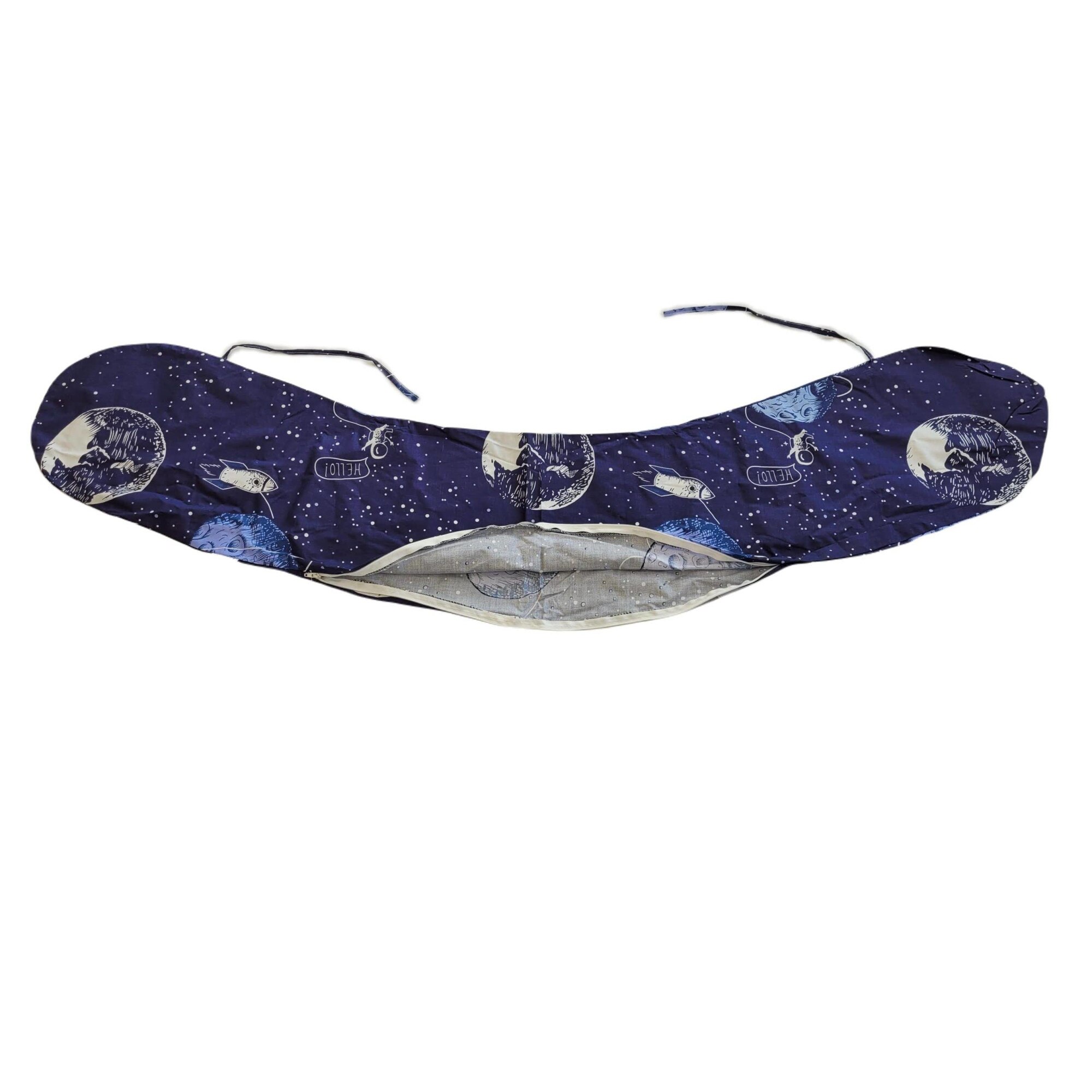 Fata de perna pentru Perna Somnart 3 in 1: gravide, alaptat, suport bebe, model Cosmos